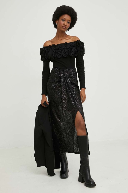 Ρούχα Μπλουζάκι Answear.LAB m2023.js μαύρο