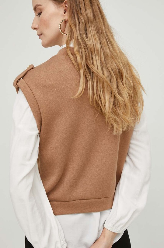 Odzież Answear Lab kamizelka 118st.mg.2W brązowy