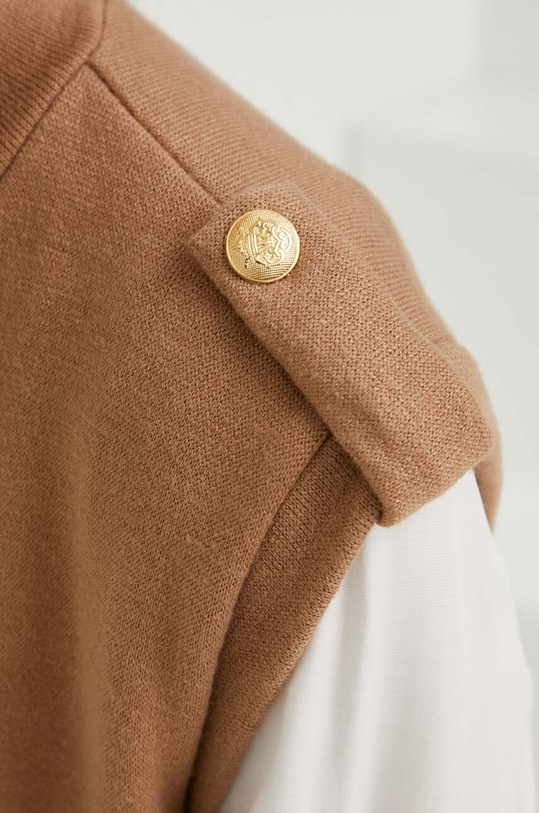 Answear Lab kamizelka 118st.mg.2W brązowy