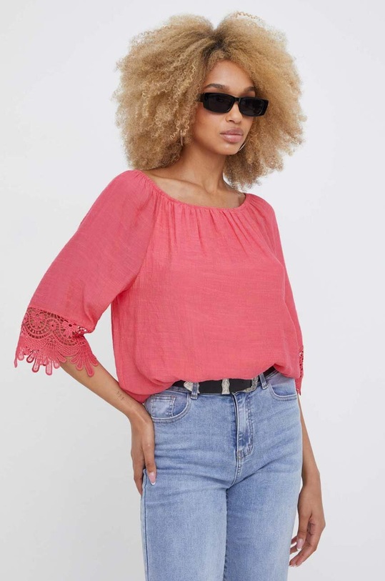 Blúzka Answear.LAB jednofarebný oranžová NL233426005.db