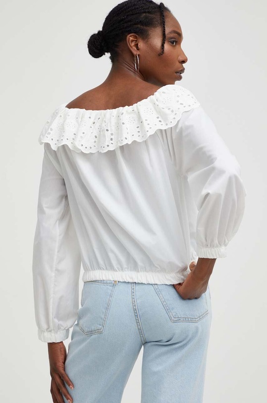 Odzież Answear Lab bluzka bawełniana X kolekcja limitowana BE SHERO SNG18.1.JS biały