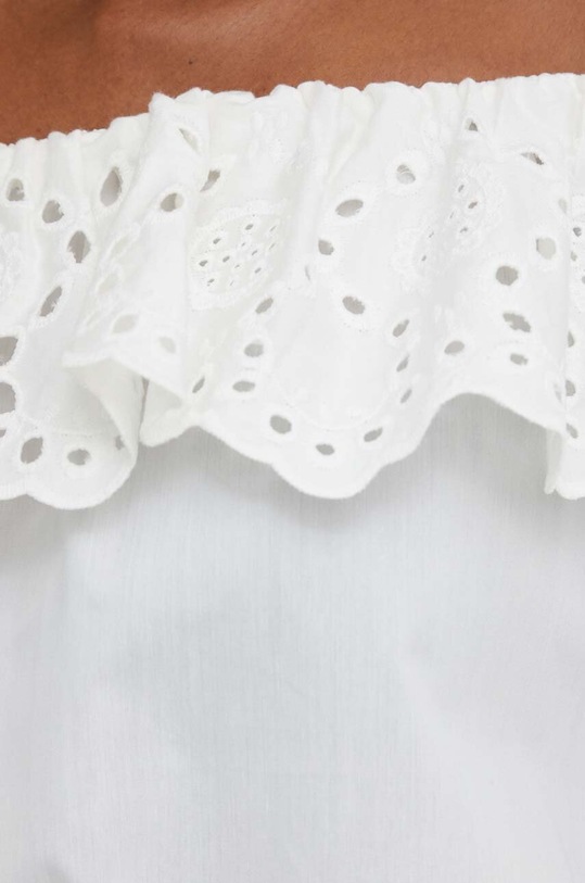 Answear Lab bluzka bawełniana X kolekcja limitowana BE SHERO SNG18.1.JS biały