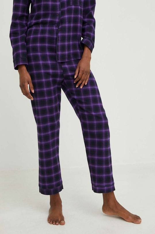 Odjeća Pamučna pidžama Answear.LAB piz2.DB ljubičasta