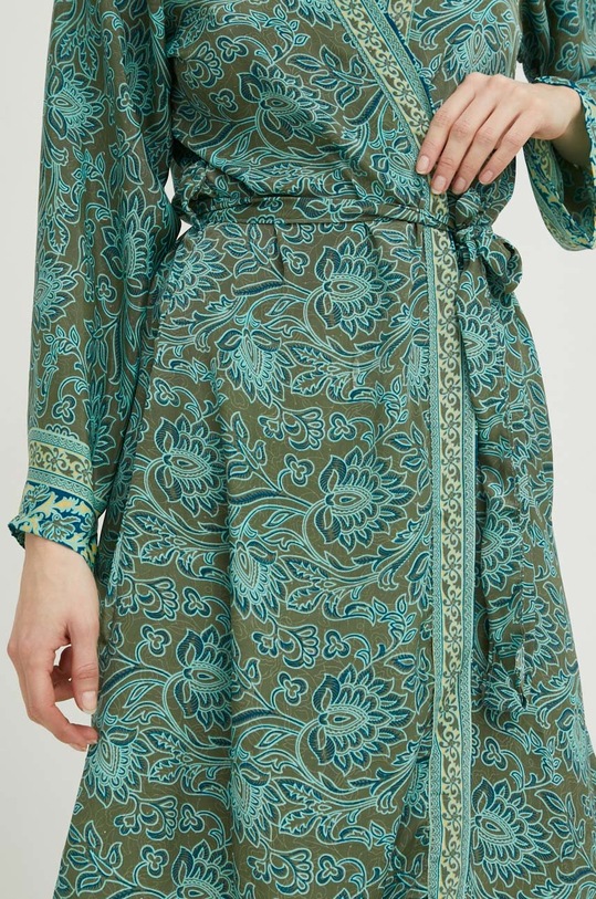 Answear Lab halat de baie din matase MI08.WK verde