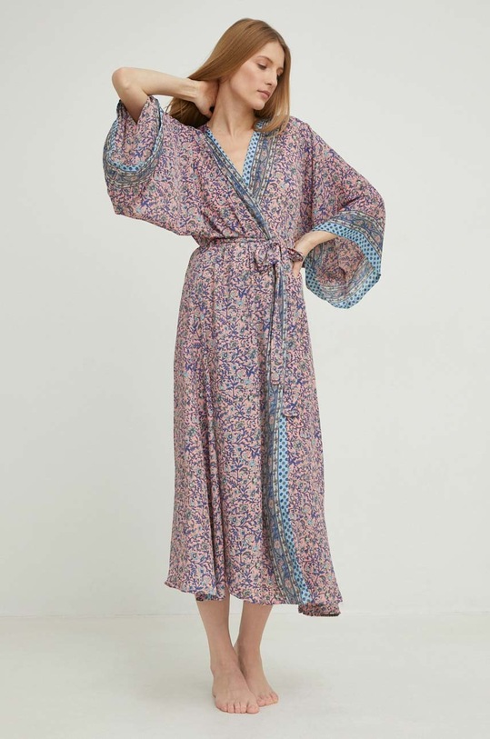 Answear Lab halat de baie din matase MI60.WK roz WW23