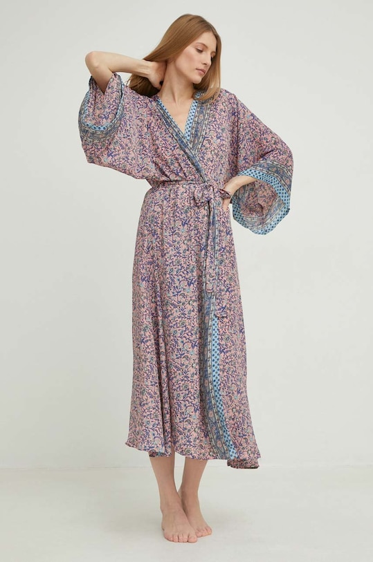 Answear Lab halat de baie din matase MI60.WK roz WW23