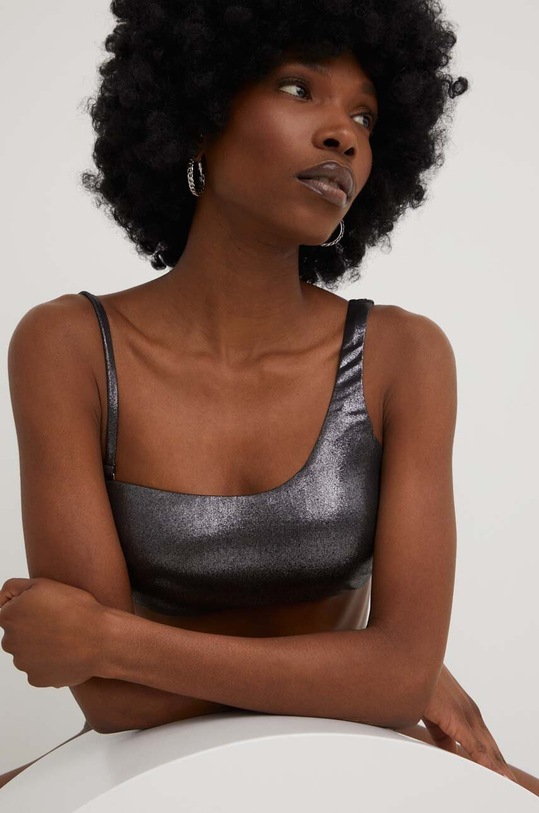 Plavková podprsenka Answear.LAB dd7945.gora.JS strieborná WW23