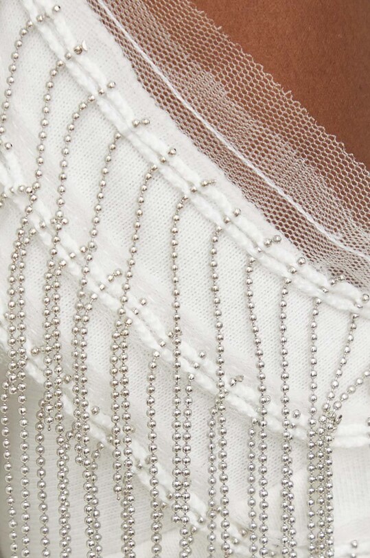 Pamučna dukserica Answear Lab X limitirana kolekcija SISTERHOOD SNG3js bijela