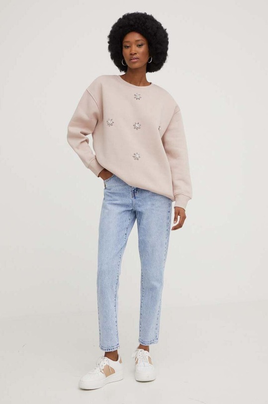 Answear Lab bluza bawełniana SNG13.db beżowy WW23