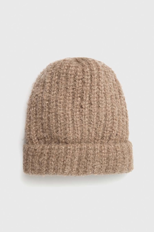 Čiapka Answear.LAB melanž béžová czap7.DB