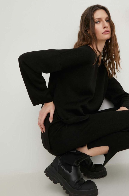 Answear Lab compleu tricotaj negru 4017.h