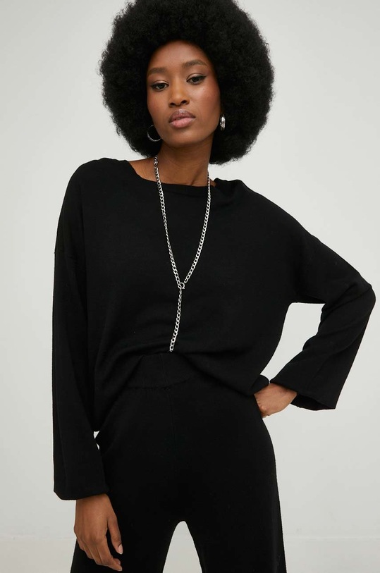 Answear Lab komplet sweter i spodnie 10031.js czarny WW23