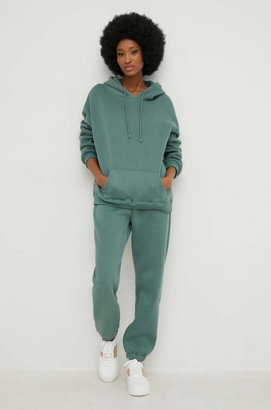 Бавовняний спортивний костюм Answear Lab бавовна зелений j53121.6spodnie.j21160.