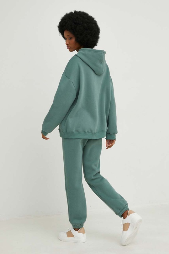 Бавовняний спортивний костюм Answear Lab зелений j53121.6spodnie.j21160.