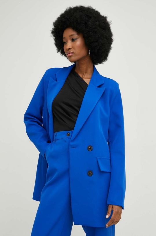 Answear Lab komplet - marynarka i spodnie 12153.w1 niebieski WW23