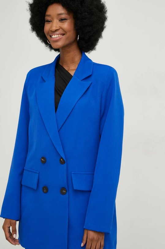 Answear Lab komplet - marynarka i spodnie 12153.w1 niebieski