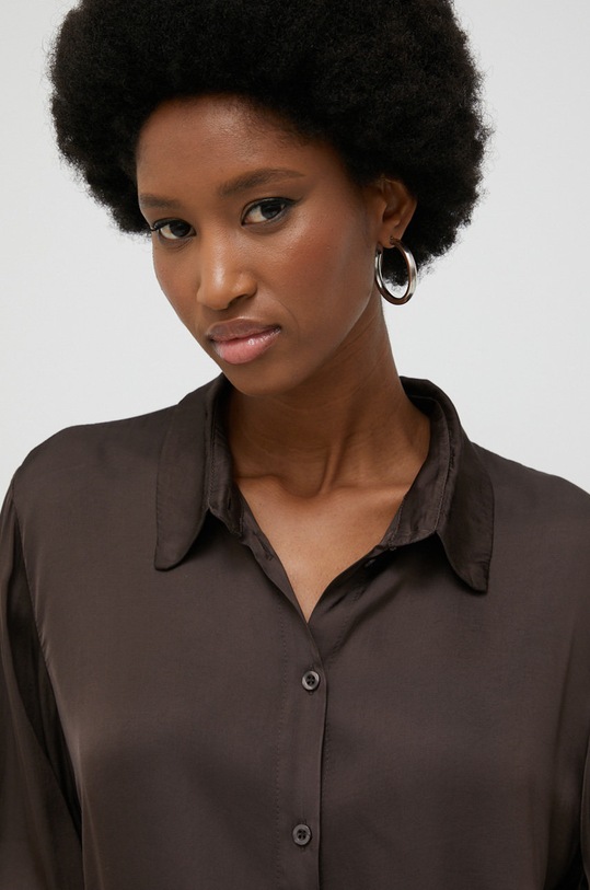 Answear Lab cămașă maro 61257.WK