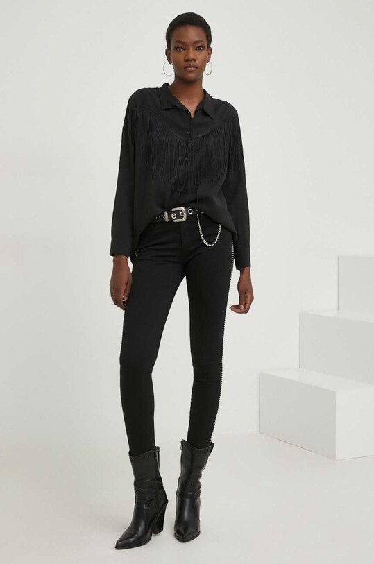 Oblečení Košile Answear.LAB X limitovaná kolekce SISTERHOOD SNG5js černá