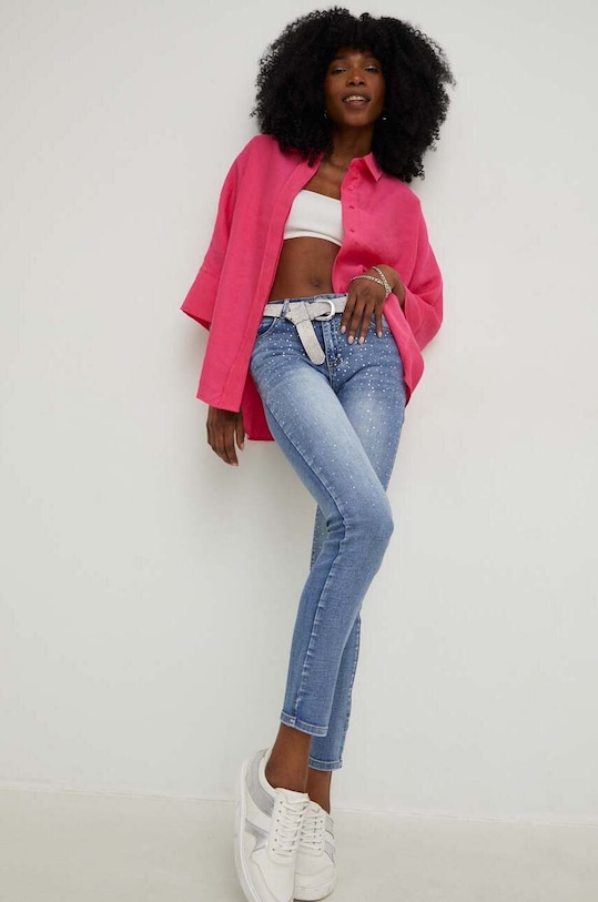 Košile Answear.LAB 344033.H růžová WW23