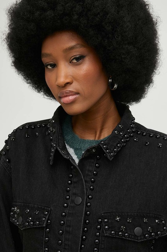 Answear Lab koszula jeansowa czarny l8536.w