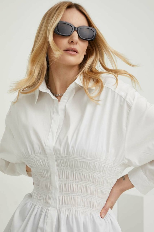 Answear Lab bluza uni alb f1015.KK