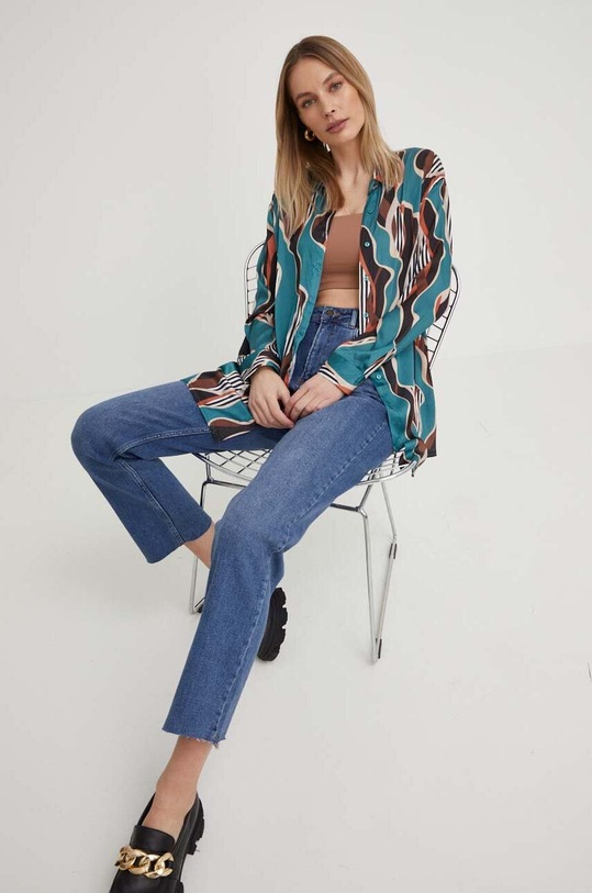 Answear Lab koszula 329521.h zielony WW23