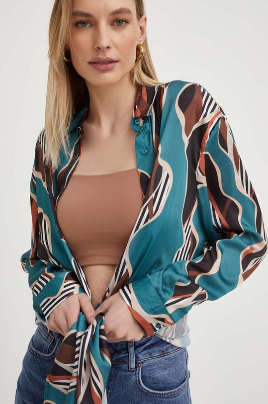 Odzież Answear Lab koszula 329521.h zielony