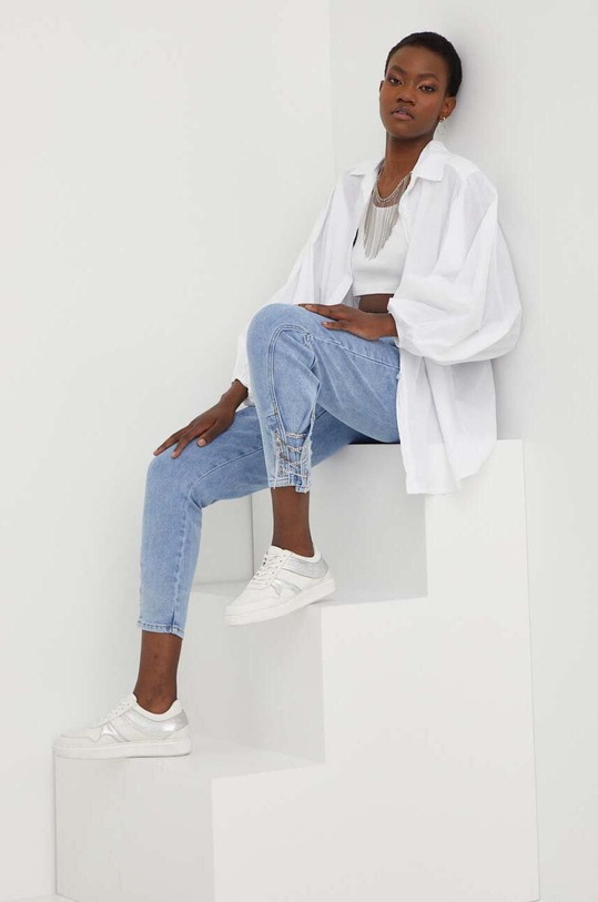 Ρούχα Βαμβακερό πουκάμισο Answear.LAB X limited collection SISTERHOOD s22146.w λευκό