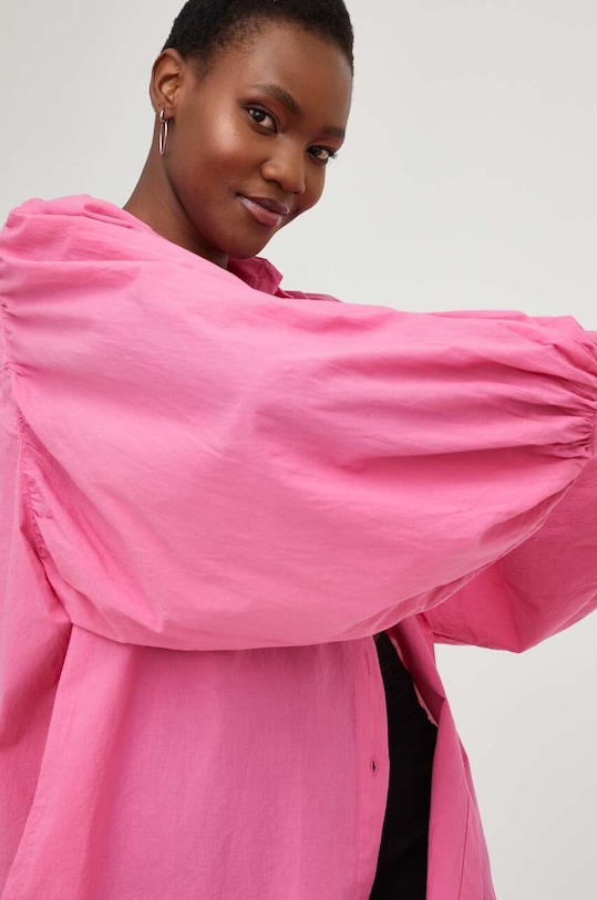 Хлопковая рубашка Answear.LAB X Лимитированная коллекция SISTERHOOD 22146.2w розовый WW23