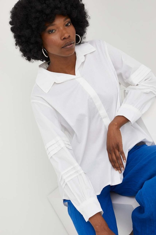 Answear Lab koszula bawełniana bawełna biały 33881.A.KK