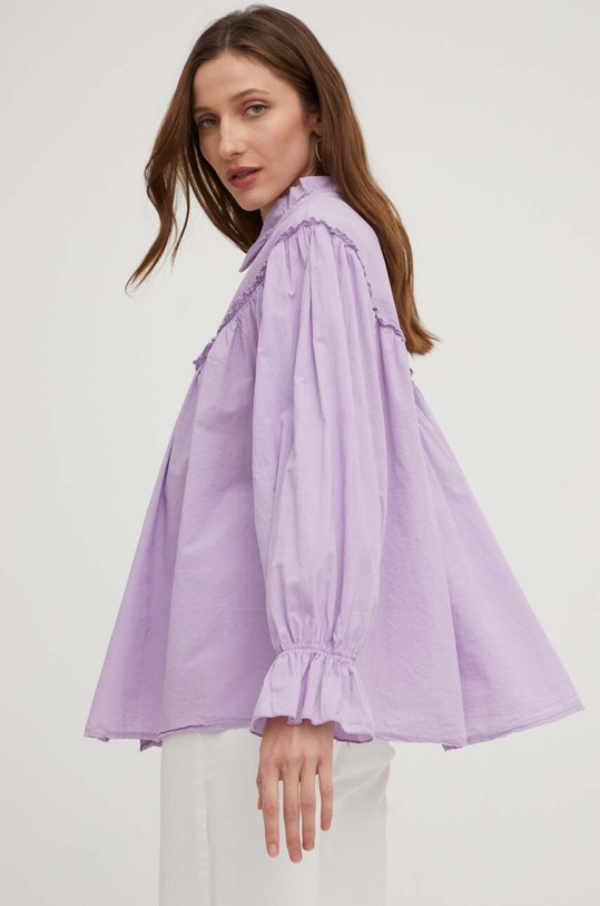 Answear Lab koszula fioletowy s30012.W