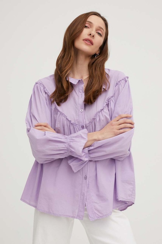 Answear Lab koszula s30012.W fioletowy