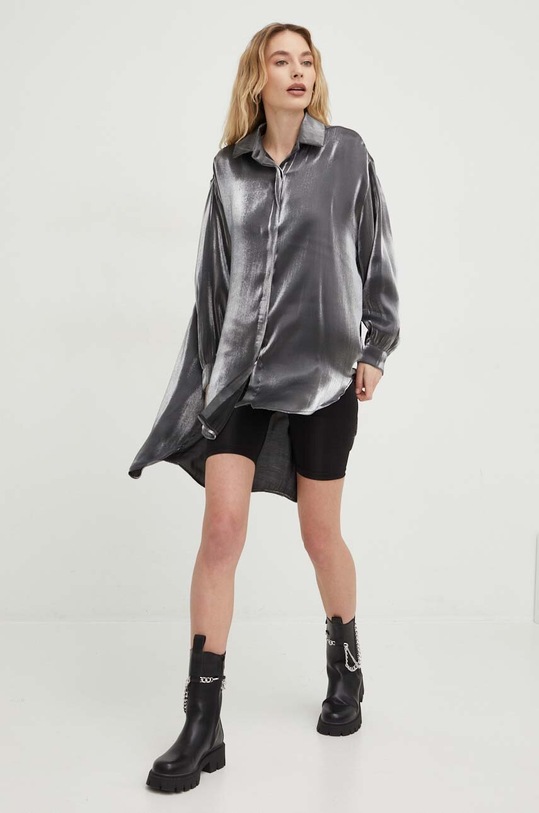 Odzież Answear Lab koszula 83215.1KK srebrny