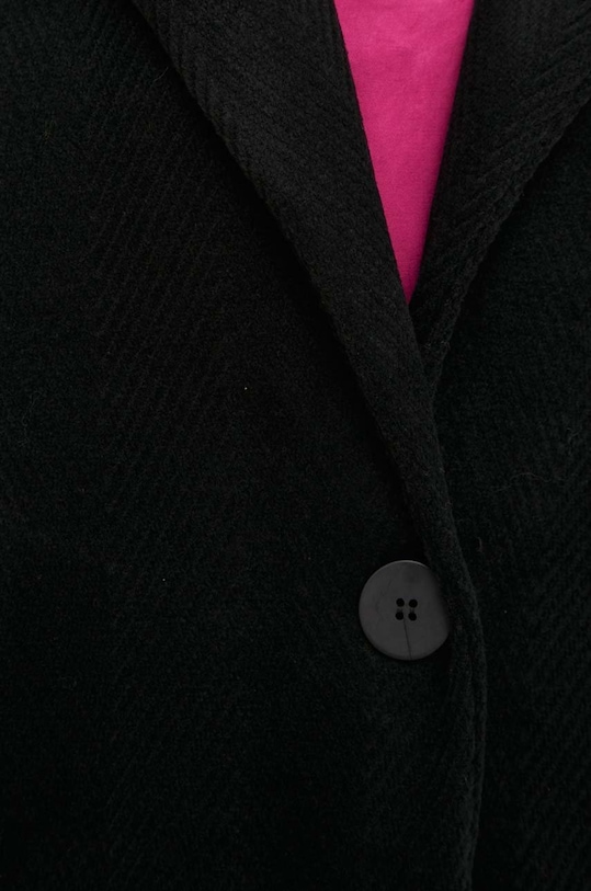 Answear Lab płaszcz z wełną 4286.js czarny