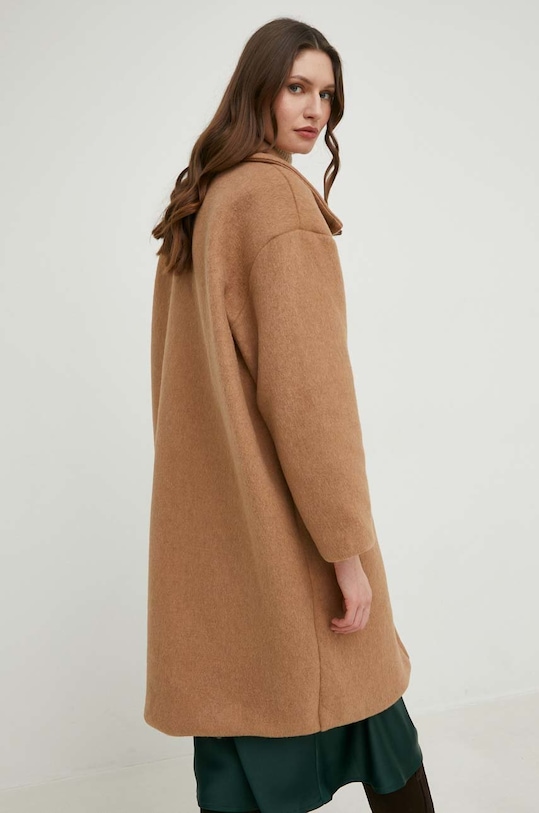 Odzież Answear Lab płaszcz wełniany 9935.2h brązowy