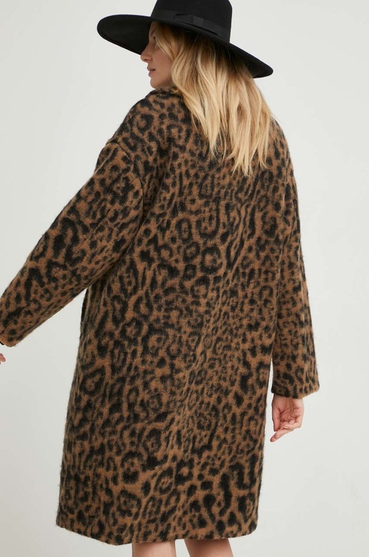 Odzież Answear Lab płaszcz wełniany 9919.h brązowy