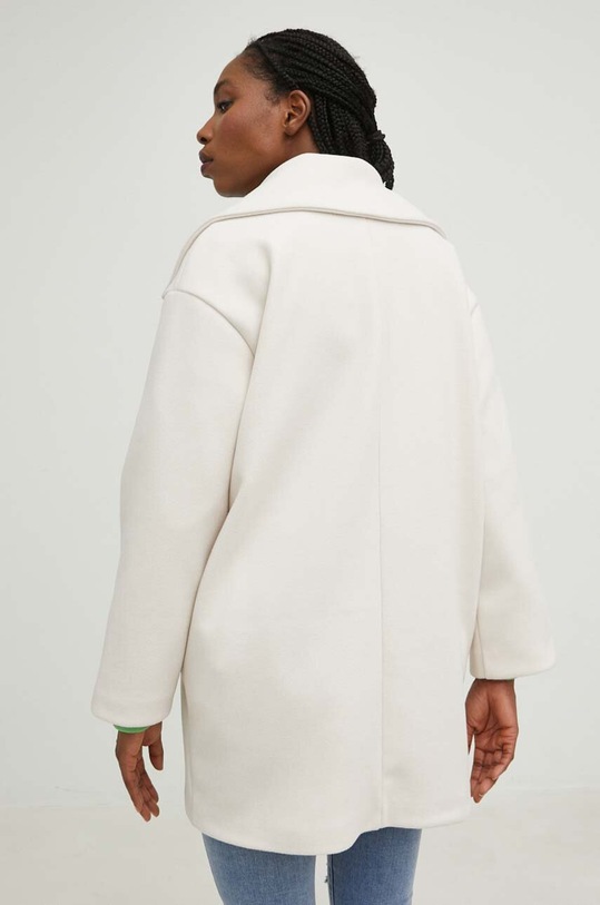 Odzież Answear Lab płaszcz z wełną AH22456.WK beżowy