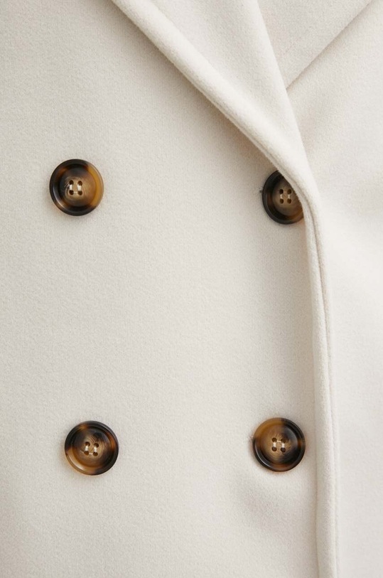 Answear Lab płaszcz z wełną AH22456.WK beżowy