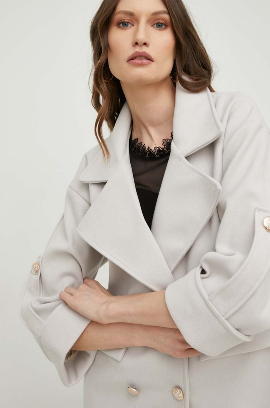 Answear Lab płaszcz beżowy 8711.js