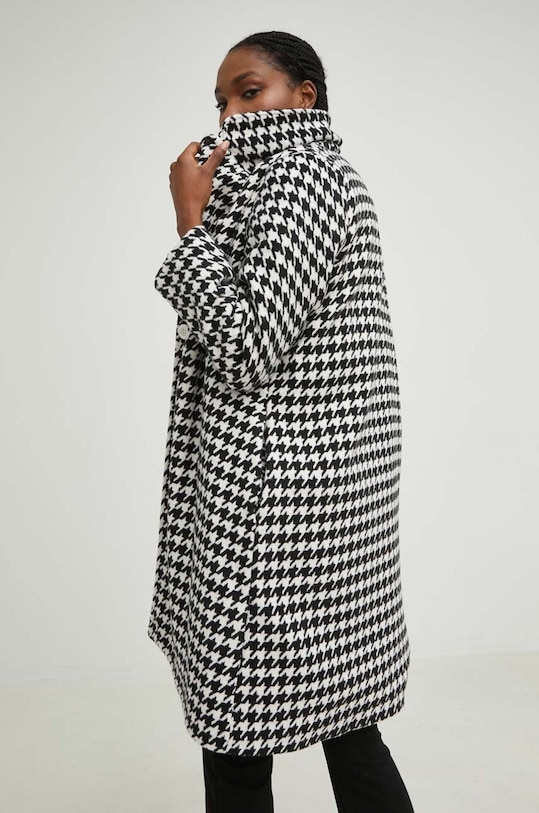 Answear Lab płaszcz czarny 12878.js