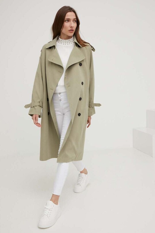 Answear Lab trencz 4368.js. zielony WW23