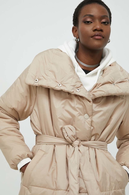 Answear Lab kurtka bez kaptura beżowy 5513.WK