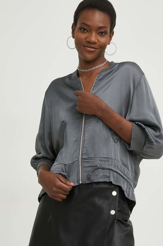 Answear Lab kurtka bomber szary D30037.WK