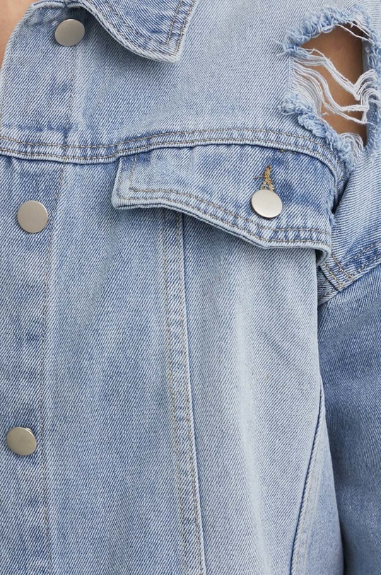 Answear Lab kurtka jeansowa X kolekcja limitowana SISTERHOOD LR2279.WK