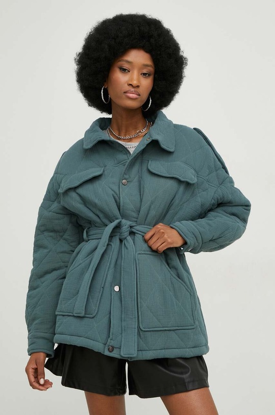 Answear Lab geaca cu captuseala verde 4497.KK