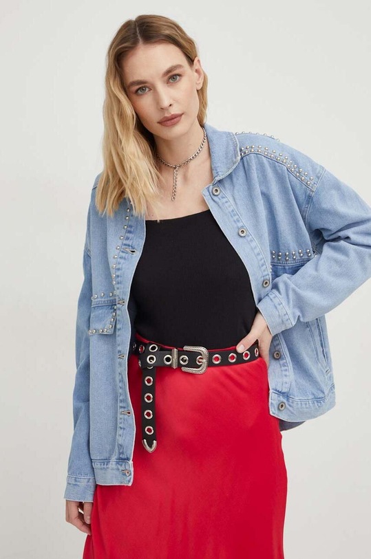 Answear Lab geacă din denim necaptusit albastru 3.23ss120.KK