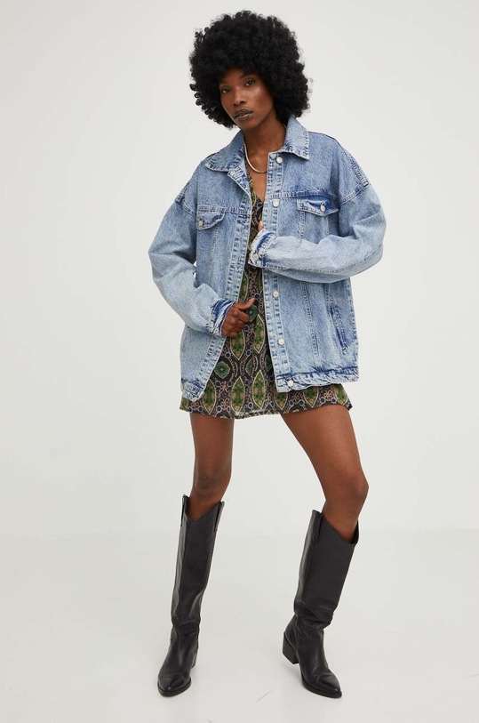 Answear Lab geacă din denim 9225.KK albastru WW23