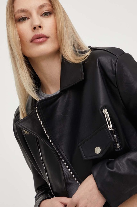 Δερμάτινο μπουφάν Answear.LAB 1337.w μαύρο