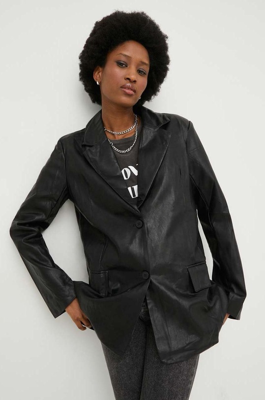 Пиджак Answear.LAB с подкладкой чёрный 4505.w