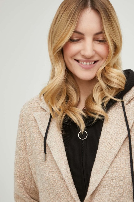 Пиджак с шерстью Answear.LAB 22416.js бежевый